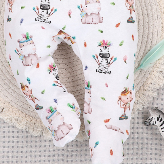 ABN-5542 Nini Happy Animals organikus pamut baba félalvóágy - kényelem, biztonság, környezetbarát