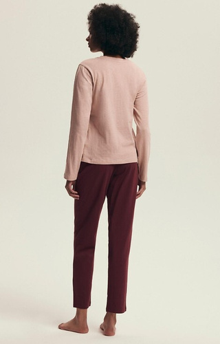 43733 Dorla Henderson orchidea női pizsama - pamut, hossz. ujj és nadrág