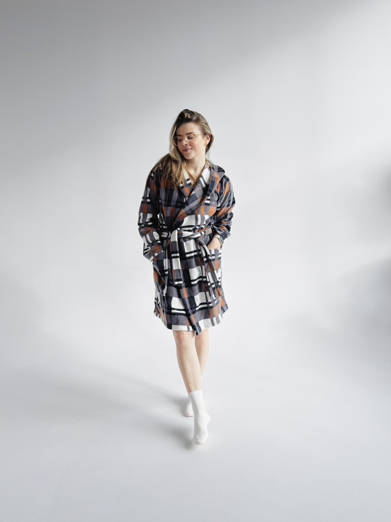 031 De Lafense fürdőköpeny takaró - meleg gyapjú női fürdőköpeny Super Cozy, teve színű, camel