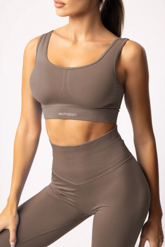 SPAIO Flex 2.0 varrás nélküli bézs színű sportmelltartó - stabil tartás és kényelem