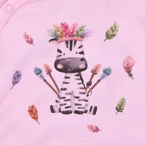 ABN-5539 Nini Happy Animals baba pizsama organikus pamutból - 100% biztonság, nikkelmentes záróelemek, lengyel gyártás