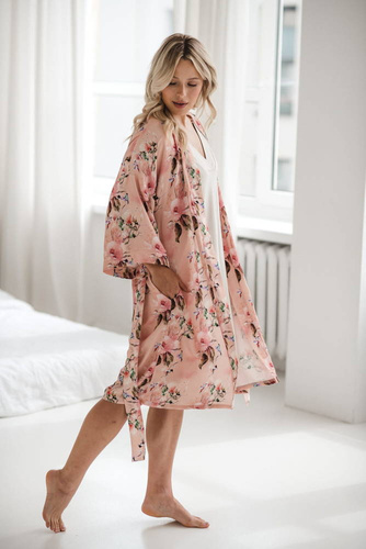 Rajskie ptaki szlafrok bambusowy Milk&Love