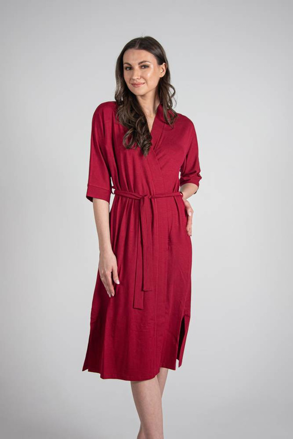 942 Visa Hosszú köntös De Lafense - bordó színű