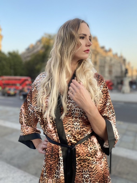 417 Valentina női köntös Forex - bézs - bézs