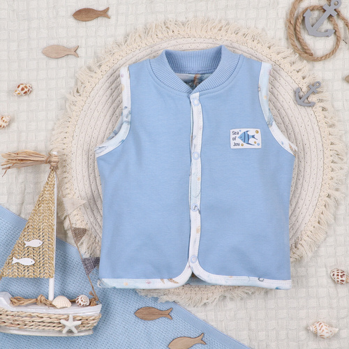 ABN-5458 Sea Of Joy Nini mellény - organikus pamut, kényelmes rögzítéssel