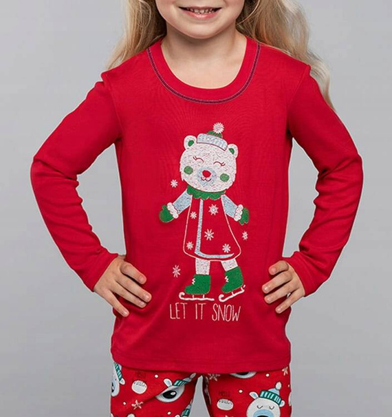 Czoka Lány pizsama Olasz divat - piros