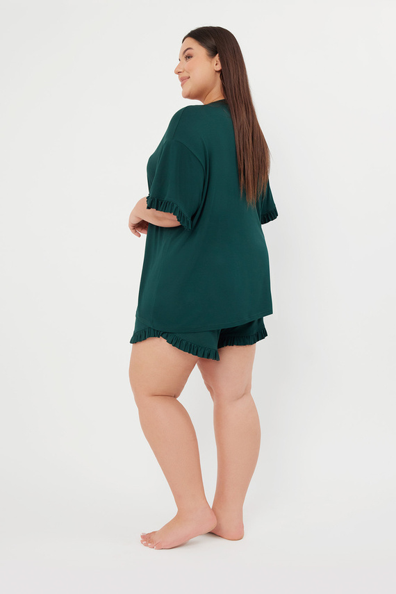 Stílus Női rövid ujjú pizsama, rövidnadrág Italian Fashion - zöld