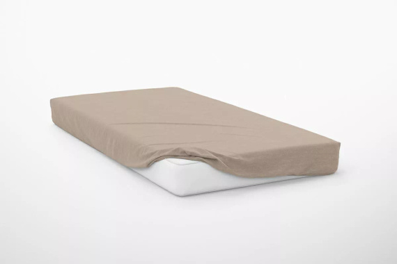 Poly Detexpol mikroszatén gumis lepedő sima és praktikus taupe 