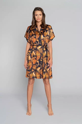 Monstera Női fürdőköpeny olasz divat - nyomtatás