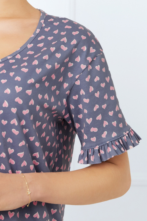 Lotte női rövid ujjú ing Olasz divat - nyomtatás