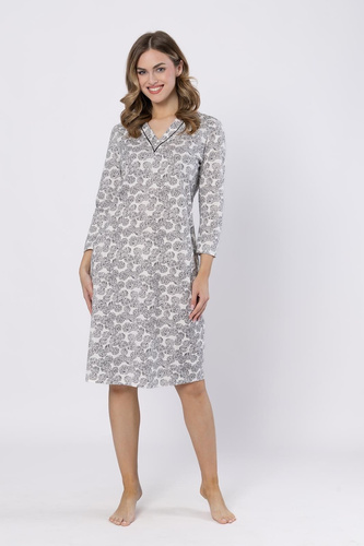 Bea 1610 Leveza hálóing fekete - elegáns, 7/8, csipke