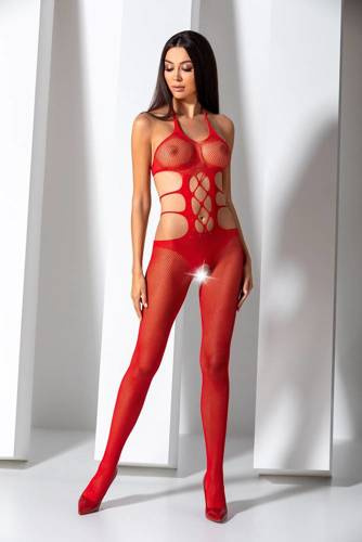 BS084 Bodystocking Passion piros