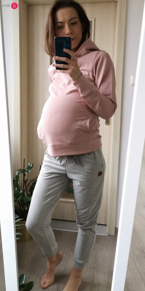 Spodnie dresowe ciążowe Milk&Love beżowy