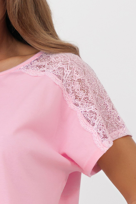 Sensual Italian Fashion női pizsama pamut csipke rövidnadrág