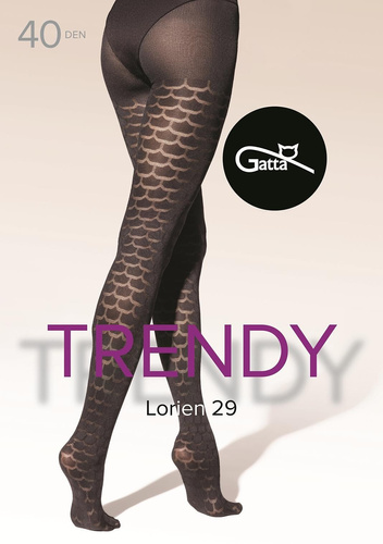 Lorien 29 harisnyanadrág Gatta - 40 den, hullámos mintás, matt