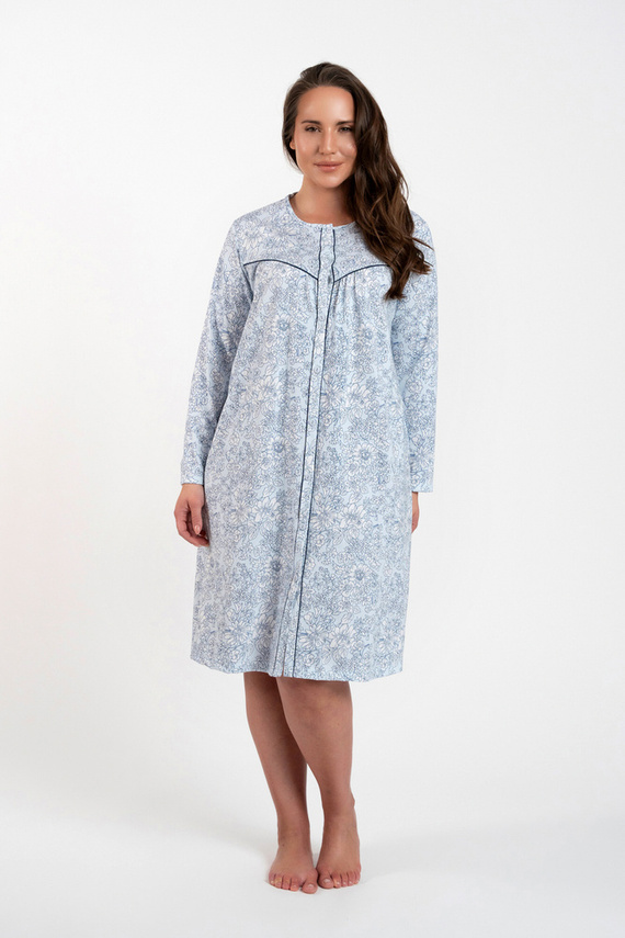 Talita kigombolt hálóing Olasz divat - kék mintás