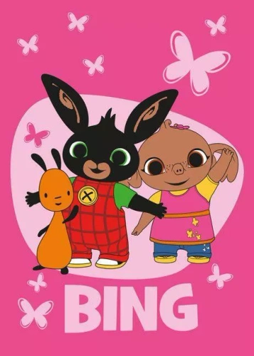 Bunny Bing Bunny Bunny Jerry Fabrics gyermek gyapjú takaró | Mikroszálas, puha és könnyű