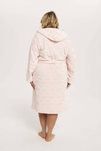 Drina női fürdőköpeny kapucnival Olasz divat - rózsaszín