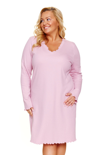 Doctor Nap 7325 - plus size pamut hálóing | 100% pamut, lengyel gyártmány - papaya