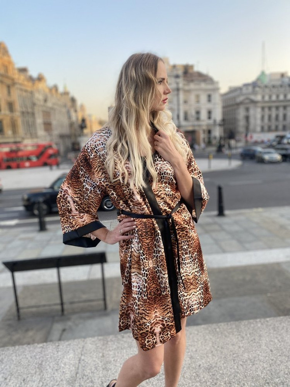 417 Valentina női köntös Forex - bézs - bézs