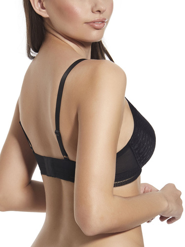 Martina Fekete merevített, párnázott bralette Selene kosarakkal
