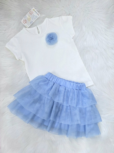 Bambarillo kislány blúz krémszínű elegáns kényelmes mindennapra blue 