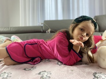 374 / 375 Desiree baba fürdőköpeny - málna