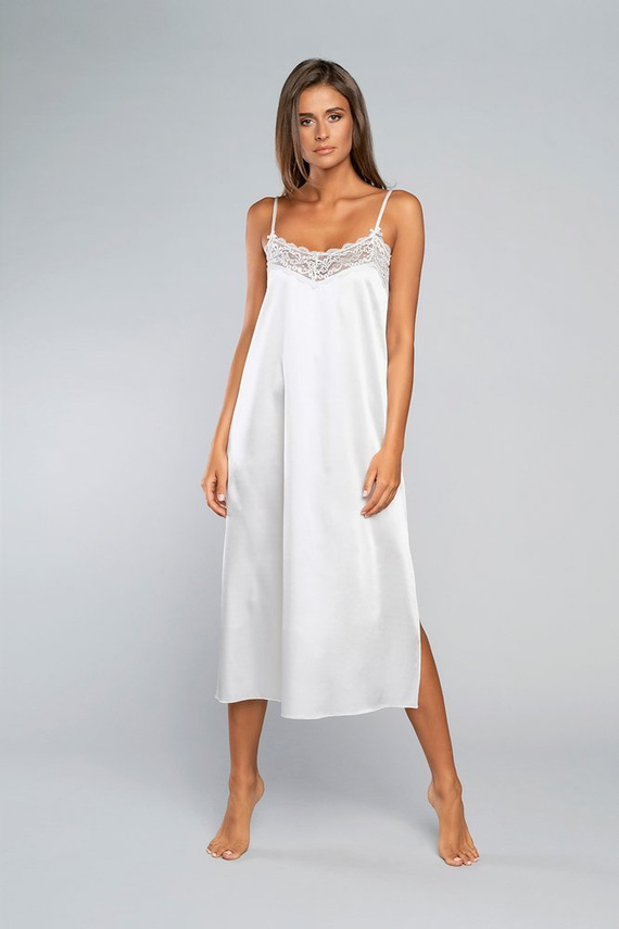 Touch hálóing keskeny pántos, hosszú Italia Fashion - ekrü - ecru