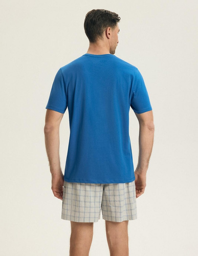 Henderson 43453 Nori férfi pizsama kék – 100% pamut, nyári