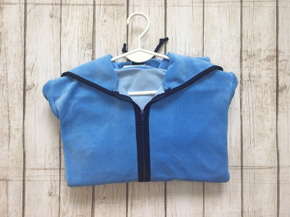 374 / 375 Desiree gyermek fürdőköpeny - kék