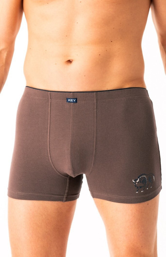 Férfi boxeralsó MXH 706 Key barna - pamut, kényelmes, elegáns csomagolásban