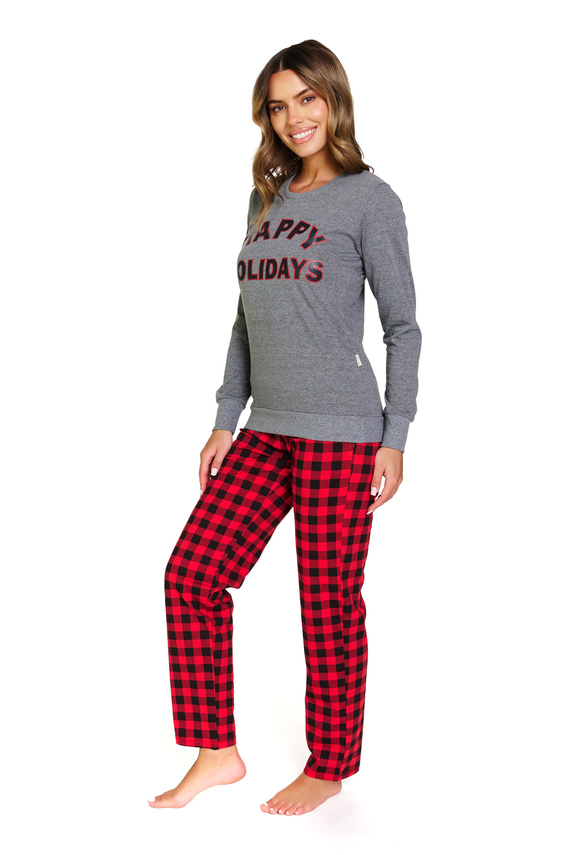 Női pizsama 7343 Sötétszürke Doctor Nap - 100% pamut