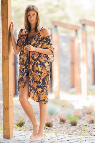 Monstera Női fürdőköpeny olasz divat - nyomtatás