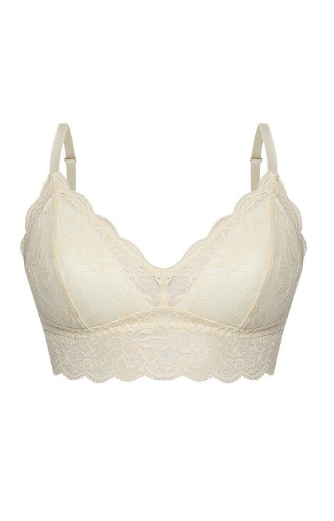 Kaja 02 Melltartó puha melltartó Mefemi homok - csipke, puha, kényelmes, díszes masnival