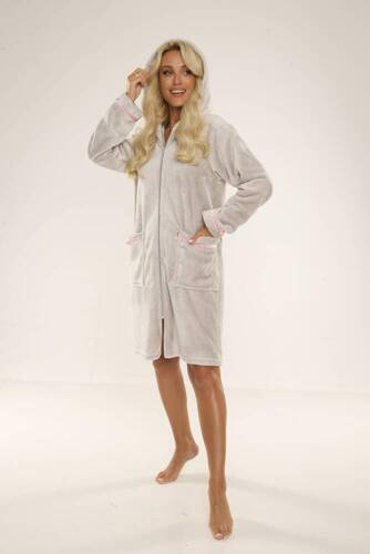 726 Serena női fürdőköpeny De Lafense - szürke