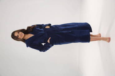 807 Luna II Női hosszú női köntös Forex - sötétkék