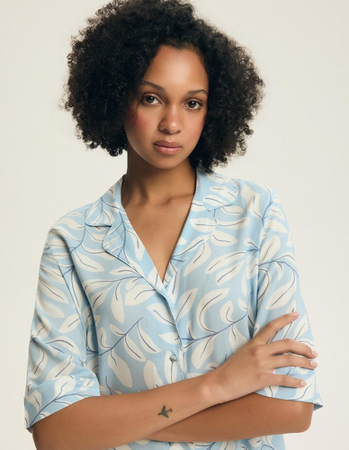 Női pizsama 44482 Estes 100% viszkóz gombos