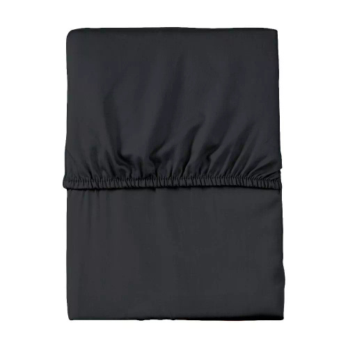 Poly Detexpol mikroszatén gumis lepedő sima és praktikus black