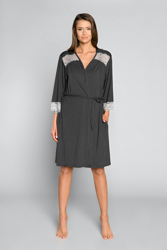 Sonata Női fürdőköpeny Italian Fashion dark melange sötét melange