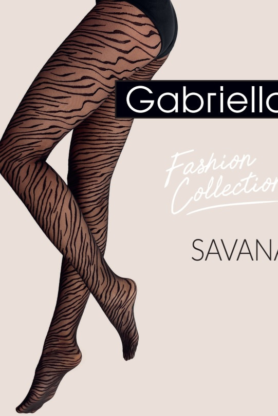 Gabriella Savana 20 den harisnyanadrág zebra mintás vékony