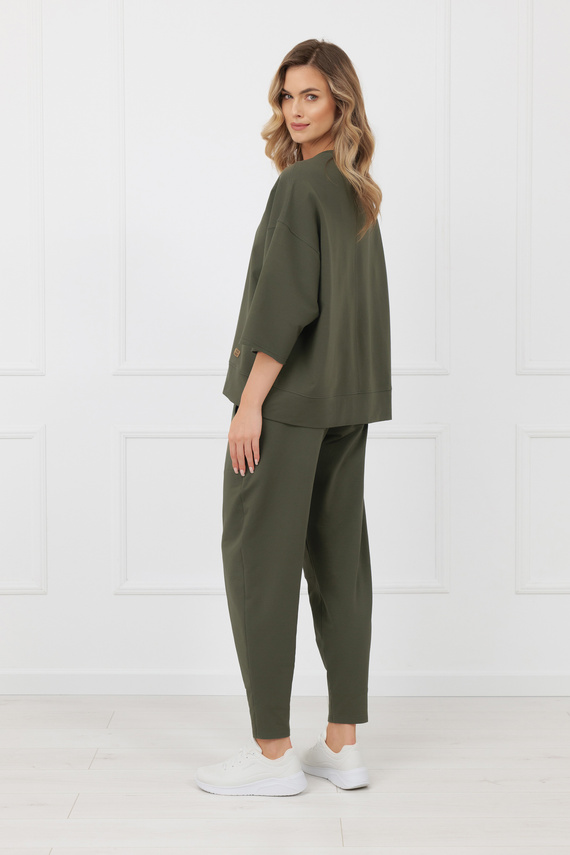 Kaori Italian Fashion női felső 3/4 ujj pamut