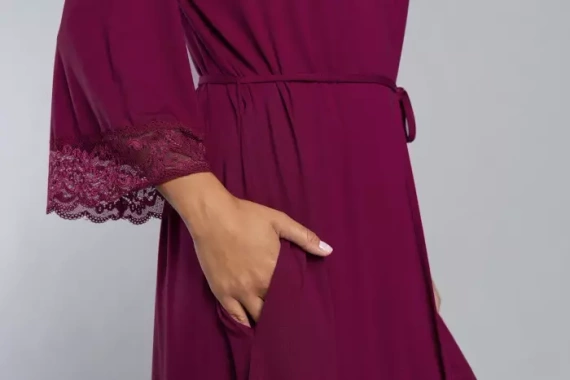 Samaria köntös olasz divat 3/4 ujjú - bor