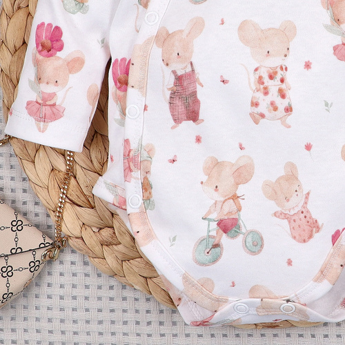 Nini Little Mouse body 100% organikus pamut, Lengyelországban gyártva