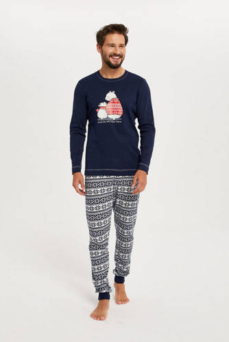 Arktyka Férfi pizsama Olasz divat - tengerészkék