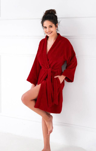 Női gördülő köntös Sensis - piros