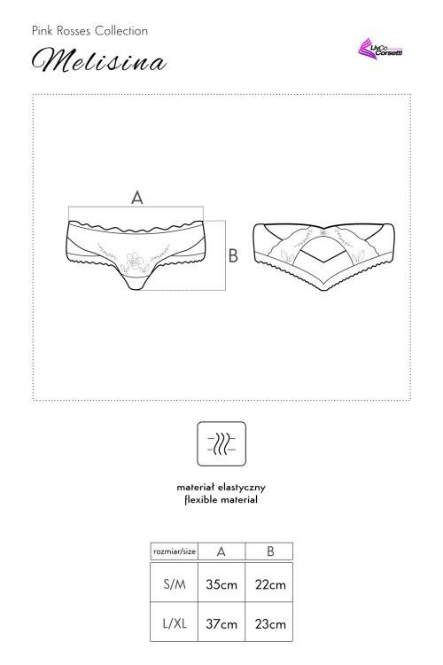 Melisina LC 90432 LivCo Corsetti Fashion női bugyi - burgundi