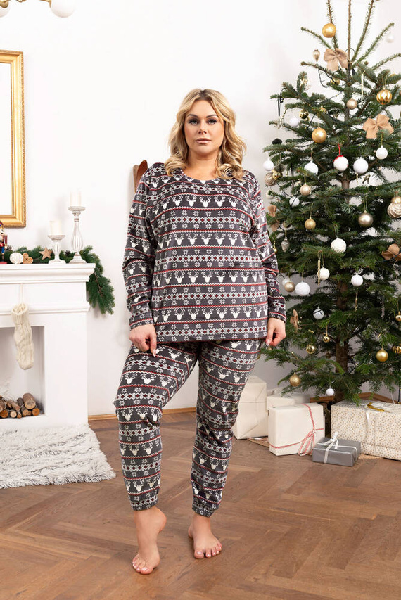 Iceland Fleece női szett olasz divat - grafit nyomtatás