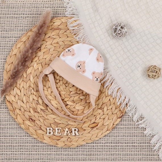 ABK-0048 Édes mackók baba szett Nini bio pamutból