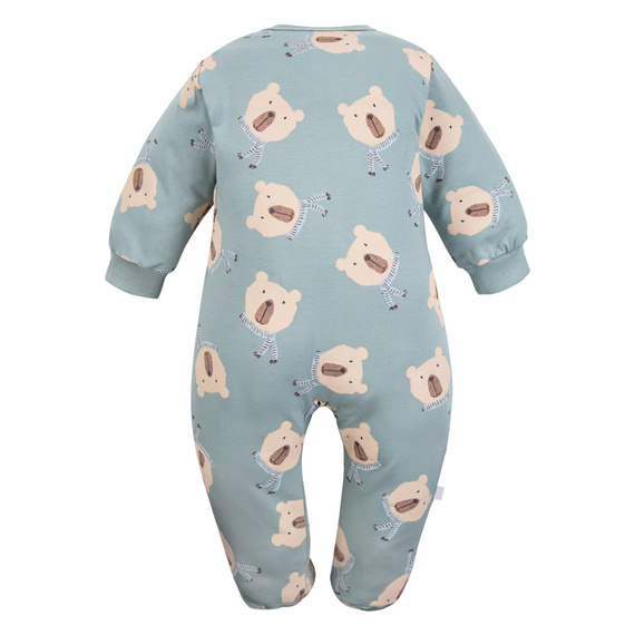 Beary Cool Eevi- zsályás babapizsama mackóból, pamut, lábakkal