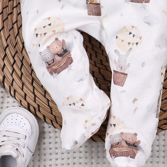 ABN-5542 Nini Happy Animals organikus pamut baba félalvóágy - kényelem, biztonság, környezetbarát